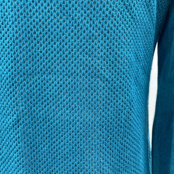 CAbi Womens Ever Teal Snap Cotton Blend Cardigan Sweater  Size Medium M  NWOT - Picture 8 of 11